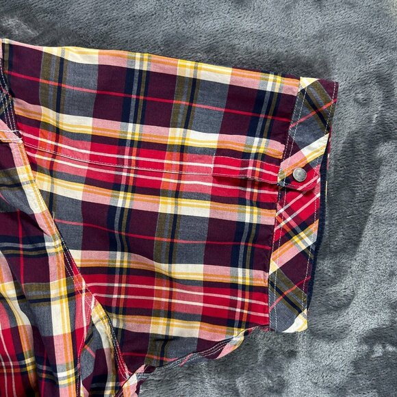 Rocawear Short Sleeve Vintage Button Up Shirt Men 3XL Plaid Rap Hip Hop Jay Z - Picture 9 of 16